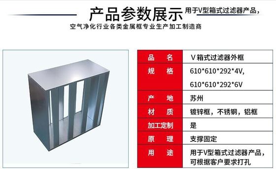 ISO H13 Efficiency Aluminum Wall HEPA Pleated Filter