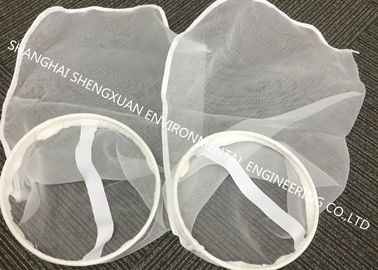 25 Micron Rated Monofilament Filter Bags With SS Ring For Water Purification Processing