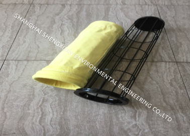 Industrial Dust Collector Cage Round Type Galvanized For Filtered Dust Flue Ash