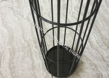 Light Weight Carbon Steel Filter Bag Cage , DN 125 x 6000 mm Length Baghouse Cages