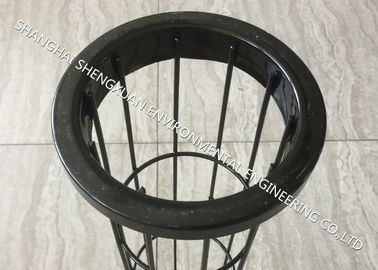 Light Weight Carbon Steel Filter Bag Cage , DN 125 x 6000 mm Length Baghouse Cages