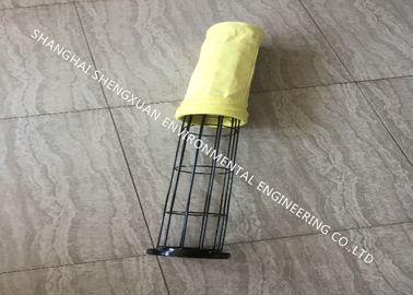 Industrial Dust Collector Cage Round Type Galvanized For Filtered Dust Flue Ash