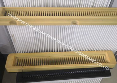 Flat Type High Flow Panel Pleated Filter Cartridge 500 mm Flange Width For Cement Silo Top compatible  WAM  Air Filter