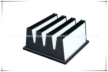 Polyurethane Sealing GasketV Bank HEPA Pleated Filter